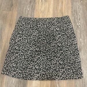Loft leopard Mini Skirt